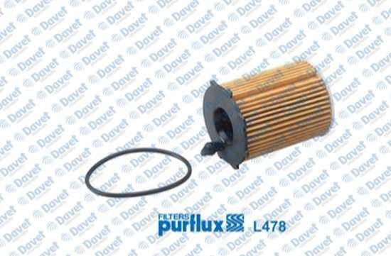 PURFLUX L478 Yag Filtresi Fiat 500 Punto Panda 0.9 11 - Benzinli